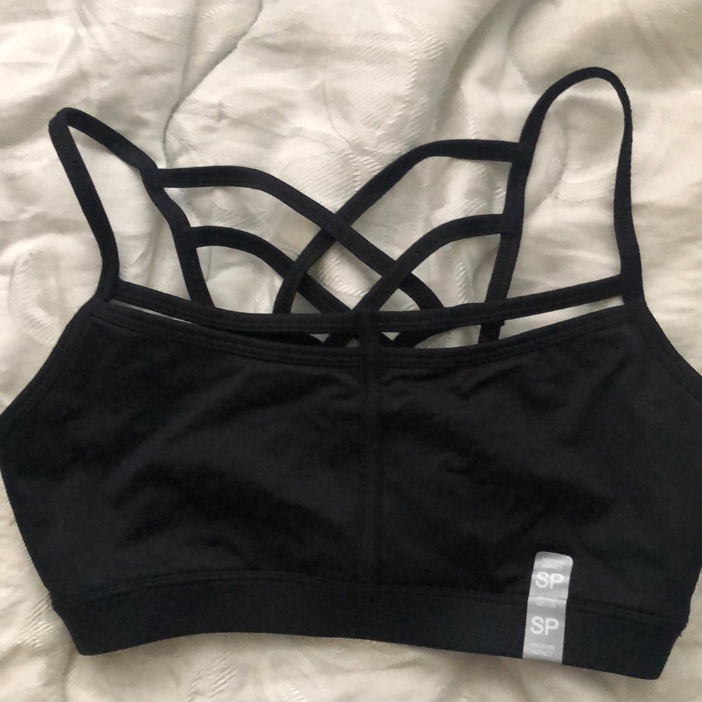 Forever 21 Black Active Bralette Size Small